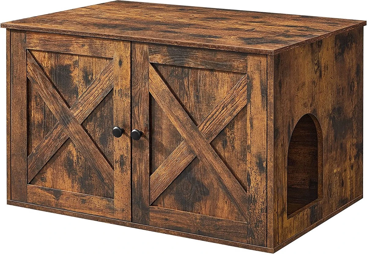 Kattenbak Kast, Kattentoilet, Vintage 3 Kattenbak Kast, Kattentoilet, Vintage