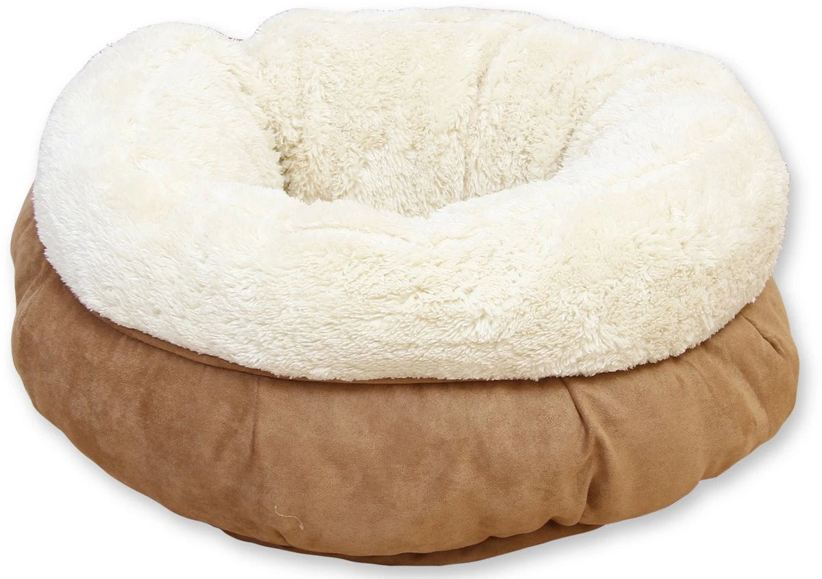 All For Paws Donut Bed – Kattenmand – Biedt Warmte En Comfort Voor Katten Of Kleine Honden – Ø 45cm – Beige – Wasbaar Met De Hand 3 All For Paws Donut Bed – Kattenmand – Biedt Warmte En Comfort Voor Katten Of Kleine Honden – Ø 45cm – Beige – Wasbaar Met De Hand