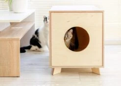 Catandwood Kattenhuis - Kattenbakcontainer - Kattenbak Ombouw - Hout -Winkel Voor Kattenbenodigdheden 1200x857 3