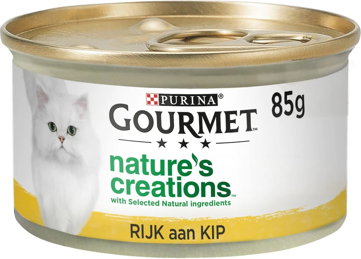 Gourmet Nature's Creations - Kattenvoer Natvoer - Kip - 24 X 85 3 Gourmet Nature's Creations - Kattenvoer Natvoer - Kip - 24 X 85