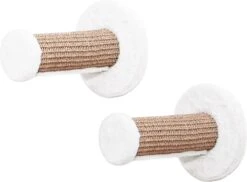 Pfotenolymp® Kattenklimwand - Wandmontage - 22 X 6 Cm - 2 Klimtreden Voor Klimlandschap - Klimboom - Klimwand Voor Katten Met Sisal