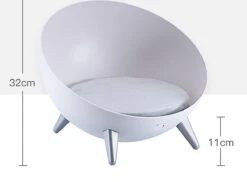 Cats&Co Hemisferische Designer Kattenstoel Kunststof Wit 7 Cats&Co Hemisferische Designer Kattenstoel Kunststof Wit -Winkel Voor Kattenbenodigdheden 1200x886