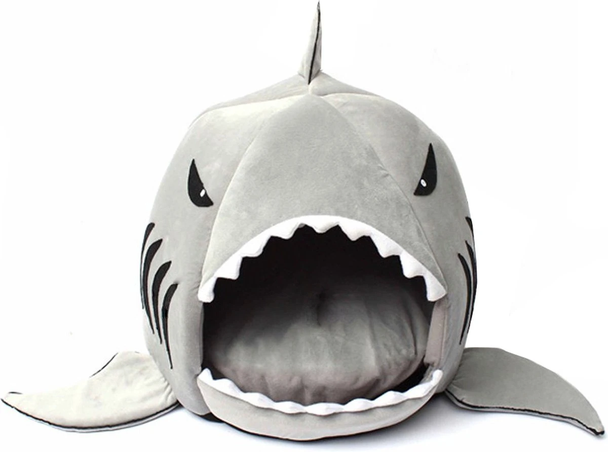 MikaMax Haai Hondenmand - Kattenmand - Dierenmand - Huisdierkussen - Mand Of Bed - Origineel - Extra Zacht Materiaal - 42 X 42 X 36 Cm 10 MikaMax Haai Hondenmand - Kattenmand - Dierenmand - Huisdierkussen - Mand Of Bed - Origineel - Extra Zacht Materiaal - 42 X 42 X 36 Cm - Afbeelding 8