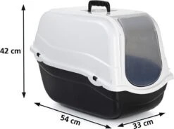 Beeztees Romeo - Kattenbak - Zwart/Wit - 57x39x41 Cm -Winkel Voor Kattenbenodigdheden 1200x896 1