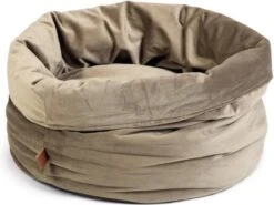 Designed By Lotte Kattenmand Fluweel Fluco Grijs 45 X 45 X 35 Cm -Winkel Voor Kattenbenodigdheden 1200x897