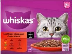 Whiskas 7+ Natvoer - Classic - Selectie In Saus - Maaltijdzakjes 48 X 85 G -Winkel Voor Kattenbenodigdheden 1200x905 1