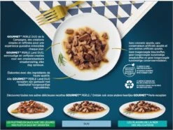 Gourmet Perle Duo – Kattenvoer Natvoer – Met Kip En Rund, Kalkoen En Lam, Kalf En Eend, Konijn En Wild – 48 X 85 Gr -Winkel Voor Kattenbenodigdheden 1200x906 1