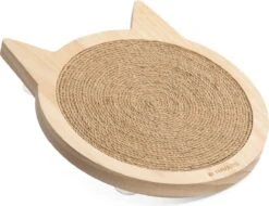 Navaris Houten Krabplank Voor Katten - Krabmat Van Hout En Sisal Voor Aan De Muur - In De Vorm Van Een Kattenkop - Te Bevestigen Met Zuignappen -Winkel Voor Kattenbenodigdheden 1200x921 2
