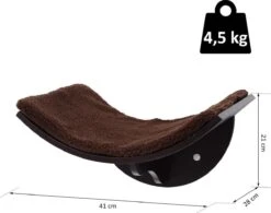 Merkloos Paws And Claws - Cat Shelf – Hangmat Kat – Kattenplank - Kattenbed - Wasbaar – Wandmontage – MDF - Bruin -Winkel Voor Kattenbenodigdheden 1200x946 1