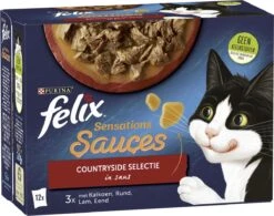 Felix Sensations Sauces Countryside Selectie In Saus - Katten Natvoer - 48 X 85g -Winkel Voor Kattenbenodigdheden 1200x947 1