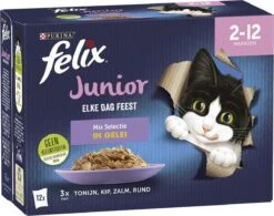 Felix Elke Dag Feest Mix Selectie In Gelei Junior - Katten Droogvoer - 48 X 85g -Winkel Voor Kattenbenodigdheden 1200x947 2