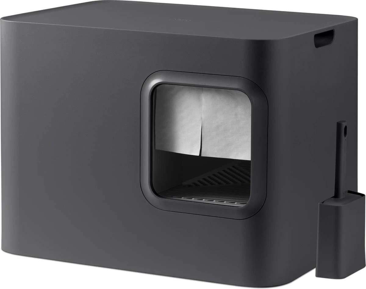 Hoopo® Dome Kattenbak Grijs - Kattenbak - Kattenbakschep - Kattenbakmat 4 Hoopo® Dome Kattenbak Grijs - Kattenbak - Kattenbakschep - Kattenbakmat - Afbeelding 2