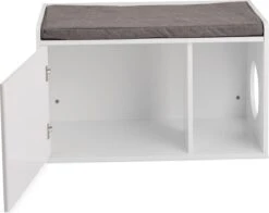 Relaxdays Kattenbak Ombouw - Met Zitkussen - Kattenhuis Wit - Kattenmeubel - Kattenkast 19 Relaxdays Kattenbak Ombouw - Met Zitkussen - Kattenhuis Wit - Kattenmeubel - Kattenkast -Winkel Voor Kattenbenodigdheden 1200x950