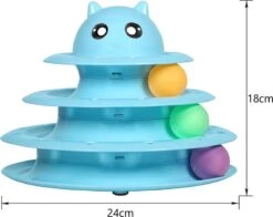 Sefaras Kattenspeeltjes - Set Bestaande Uit 14 Stuks - Kattenspeelgoed - Rond Draaiende Bal - Kattenspeeltje - Intelligente Kattenspeelgoed - Catch The Balls - Blauw -Winkel Voor Kattenbenodigdheden 1200x951 1