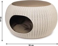 Curver Cozy Pet Home - Kattenmand - Crème - Ø 55 Cm 11 Curver Cozy Pet Home - Kattenmand - Crème - Ø 55 Cm -Winkel Voor Kattenbenodigdheden 1200x958 1