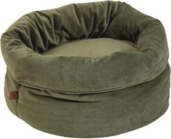 Designed By Lotte Fluco Kattenmand - Fluweel - Groen - 45x45x35 Cm -Winkel Voor Kattenbenodigdheden 1200x976 3