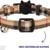 Halsband Kat | Kattenband | Kattenhalsbandje | Kitten | Kattenbandje Met Belletje | Kattenhalsbandjes Met Veiligheidssluiting In Dé Klassieke Beige Ruit -Winkel Voor Kattenbenodigdheden 1200x984 2