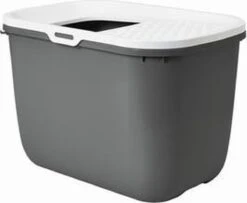 Savic Hop In - Kattenbak - Grijs - 58,5 X 39 X 39,5 Cm -Winkel Voor Kattenbenodigdheden 1200x986 4