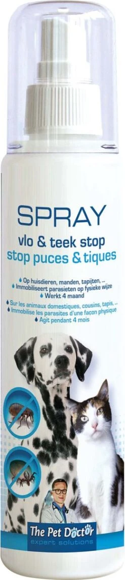 BSI The Pet Doctor - Vlo En Teek Stop Spray - Honden - Dierenverzorging - Voor De Afweer Van Teken, Vlooien En Andere Insecten Bij Honden En Katten - 200 Ml -Winkel Voor Kattenbenodigdheden 260x1200