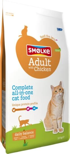 Smolke Adult Chicken & Rice 10 Kg - Kat 33 Smolke Adult Chicken & Rice 10 Kg - Kat -Winkel Voor Kattenbenodigdheden 551x1200