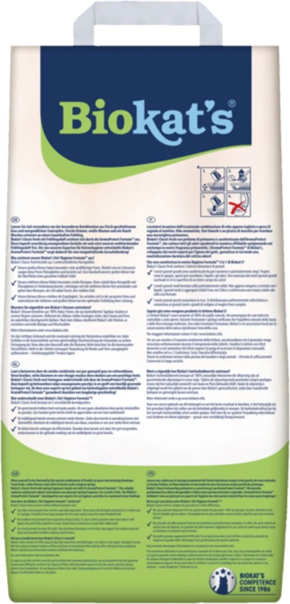Biokat's Classic Fresh 3in1 - 18 L - Kattenbakvulling - Klontvormend - Lente Geur 4 Biokat's Classic Fresh 3in1 - 18 L - Kattenbakvulling - Klontvormend - Lente Geur - Afbeelding 2