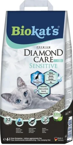 Biokat's Diamond Care Sensitive Classic - 6 L - Kattenbakvulling - Klontvormende - Zonder Geur - Aktieve Kool - Voor Gevoelige Katten 16 Biokat's Diamond Care Sensitive Classic - 6 L - Kattenbakvulling - Klontvormende - Zonder Geur - Aktieve Kool - Voor Gevoelige Katten -Winkel Voor Kattenbenodigdheden 609x1200