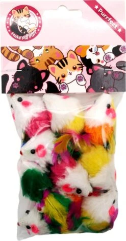 Make Me Purr Fluffy Muizen Met Veer (10 Stuks) - Kattenspeeltjes - Kattenspeelgoed - Speelgoed Voor Katten - Kat Speeltje Muis - Kitten Speeltjes Muisjes -Winkel Voor Kattenbenodigdheden 631x1200 3