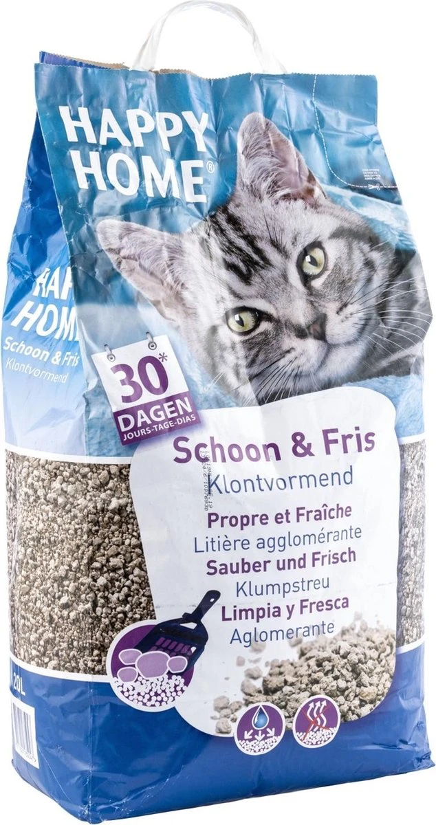 Happy Home Solutions Clumping Clean - Kattenbakvulling - 20 L 3 Happy Home Solutions Clumping Clean - Kattenbakvulling - 20 L