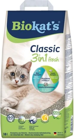 Biokat's Classic Fresh 3in1 - 18 L - Kattenbakvulling - Klontvormend - Lente Geur 15 Biokat's Classic Fresh 3in1 - 18 L - Kattenbakvulling - Klontvormend - Lente Geur -Winkel Voor Kattenbenodigdheden 637x1200
