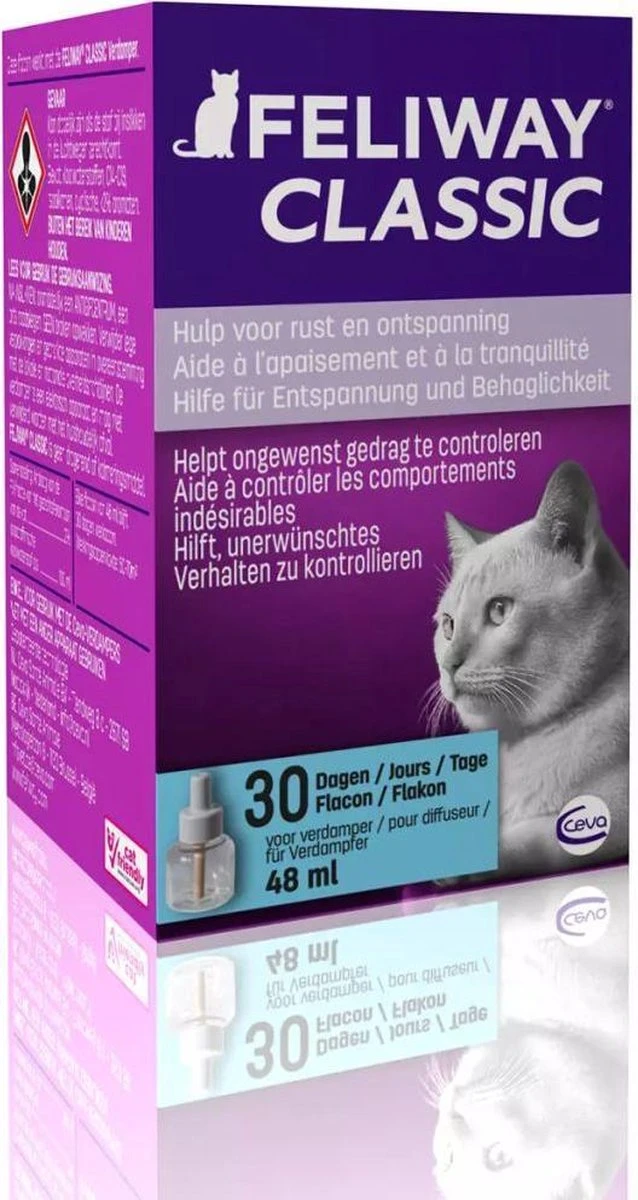 Feliway Classic - Navulling - 48 Ml - Anti-stress Kat 5 Feliway Classic - Navulling - 48 Ml - Anti-stress Kat - Afbeelding 3