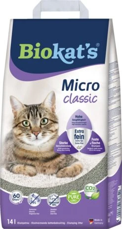 Biokat's Micro Classic - 14 L - Kattenbakvulling - Klontvormend - Zonder Geur 15 Biokat's Micro Classic - 14 L - Kattenbakvulling - Klontvormend - Zonder Geur -Winkel Voor Kattenbenodigdheden 643x1200 1