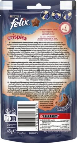 Felix Crispies - Kattensnacks Zalm & Forel - 8 X 45g -Winkel Voor Kattenbenodigdheden 646x1200 4