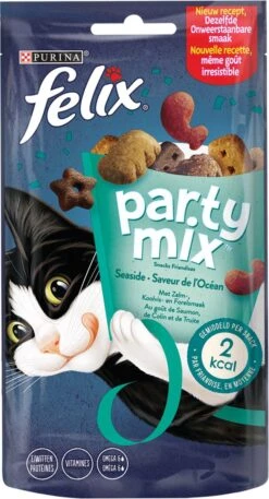 Felix Cat Snacks Party Mix - Kattensnacks Original En Seaside - 16 X 60g -Winkel Voor Kattenbenodigdheden 648x1200 1