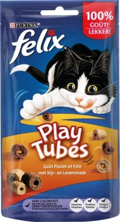 Felix PlayTubes - Kattensnacks - Kip & Lever - 8 X 50g -Winkel Voor Kattenbenodigdheden 648x1200 3