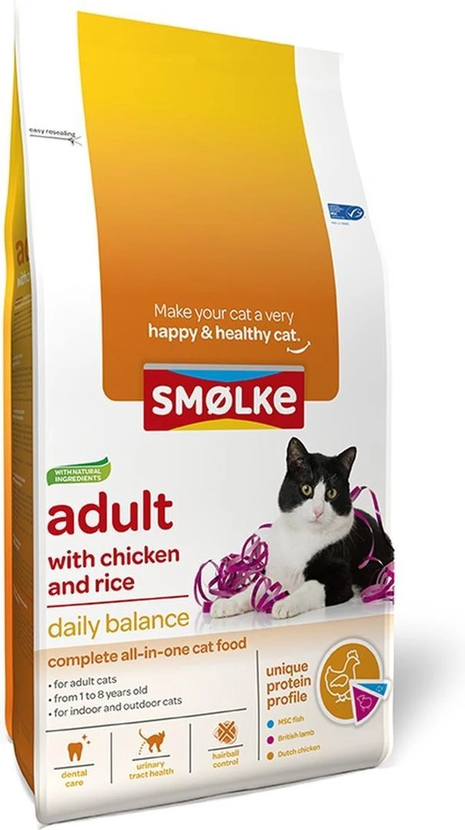 Smolke Adult Chicken & Rice 10 Kg - Kat 3 Smolke Adult Chicken & Rice 10 Kg - Kat