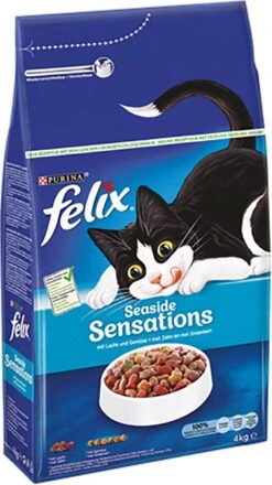 Felix Seaside Sensations - Katten Droogvoer - Zalm, Koolvis &groenten - 4kg -Winkel Voor Kattenbenodigdheden 674x1200 2