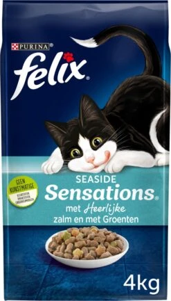 Felix Seaside Sensations - Katten Droogvoer - Zalm, Koolvis &groenten - 4kg -Winkel Voor Kattenbenodigdheden 685x1200
