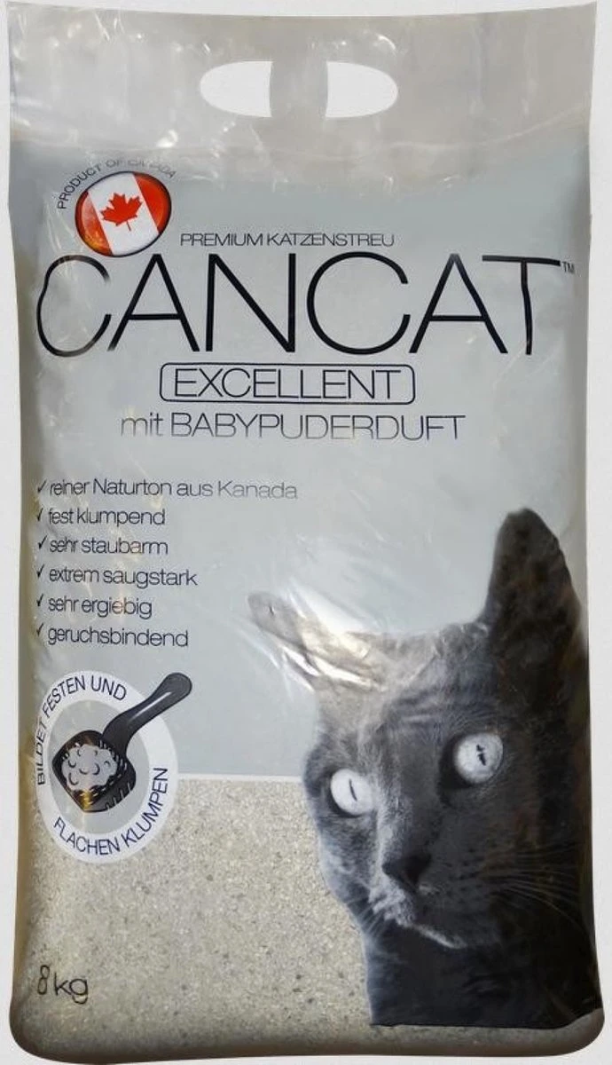 Cancat Excellent Kattenbakvulling 3x8kg Perfecte Klontvorming Met Babypoeder 4 Cancat Excellent Kattenbakvulling 3x8kg Perfecte Klontvorming Met Babypoeder - Afbeelding 2