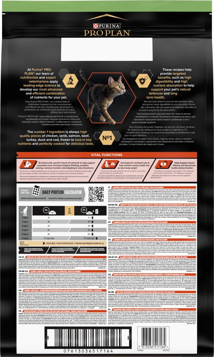 Pro Plan Sterilised Adult Vital Functions - Katten Droogvoer - Zalm - 10 Kg 7 Pro Plan Sterilised Adult Vital Functions - Katten Droogvoer - Zalm - 10 Kg - Afbeelding 5