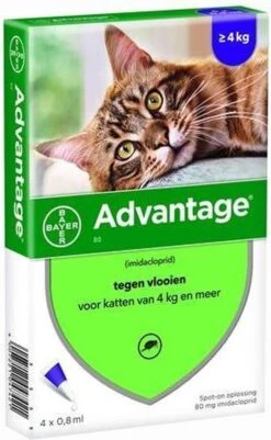 Bayer Advantage 40 Tegen Vlooien - <4kg - 4 X 0,4 Ml - Adult 24 Bayer Advantage 40 Tegen Vlooien - <4kg - 4 X 0,4 Ml - Adult -Winkel Voor Kattenbenodigdheden 739x1200 1