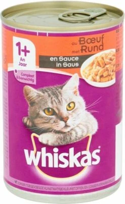 Whiskas Natvoer - Adult - Rund - 12 X 400 Gr -Winkel Voor Kattenbenodigdheden 739x1200 2
