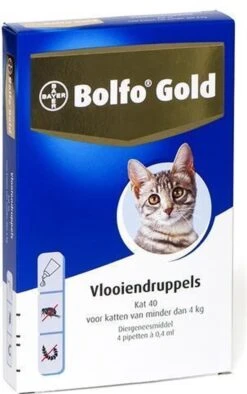 Bayer Bolfo Gold 40 Anti Vlooienmiddel - Kat - 0 Tot 4 Kg - 2 Pipetten -Winkel Voor Kattenbenodigdheden 752x1200 1