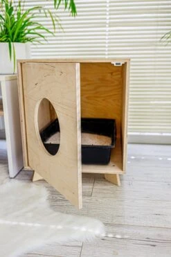 Catandwood Kattenhuis - Kattenbakcontainer - Kattenbak Ombouw - Hout -Winkel Voor Kattenbenodigdheden 799x1200 4