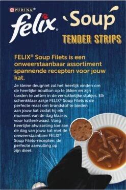 Felix Soup Tender Strips Met Rund, Kip & Lam - Katten Natvoer - 24 X 48g 13 Felix Soup Tender Strips Met Rund, Kip & Lam - Katten Natvoer - 24 X 48g -Winkel Voor Kattenbenodigdheden 800x1200