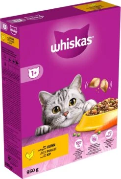 Whiskas 1+ Kattenbrokken - Kip - Doos 5 X 950 G -Winkel Voor Kattenbenodigdheden 809x1200 2