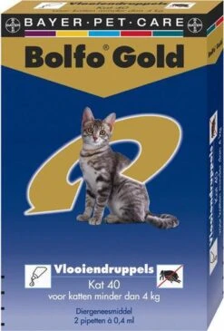 Bayer Bolfo Gold 40 Anti Vlooienmiddel - Kat - 0 Tot 4 Kg - 4 Pipetten 28 Bayer Bolfo Gold 40 Anti Vlooienmiddel - Kat - 0 Tot 4 Kg - 4 Pipetten -Winkel Voor Kattenbenodigdheden 811x1200