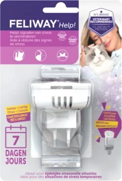 Feliway Help! - Verdamper + Cartridge - 7 Dagen - Kat - Tijdelijke Spannende Situaties Voor Je Kat -Winkel Voor Kattenbenodigdheden 813x1200