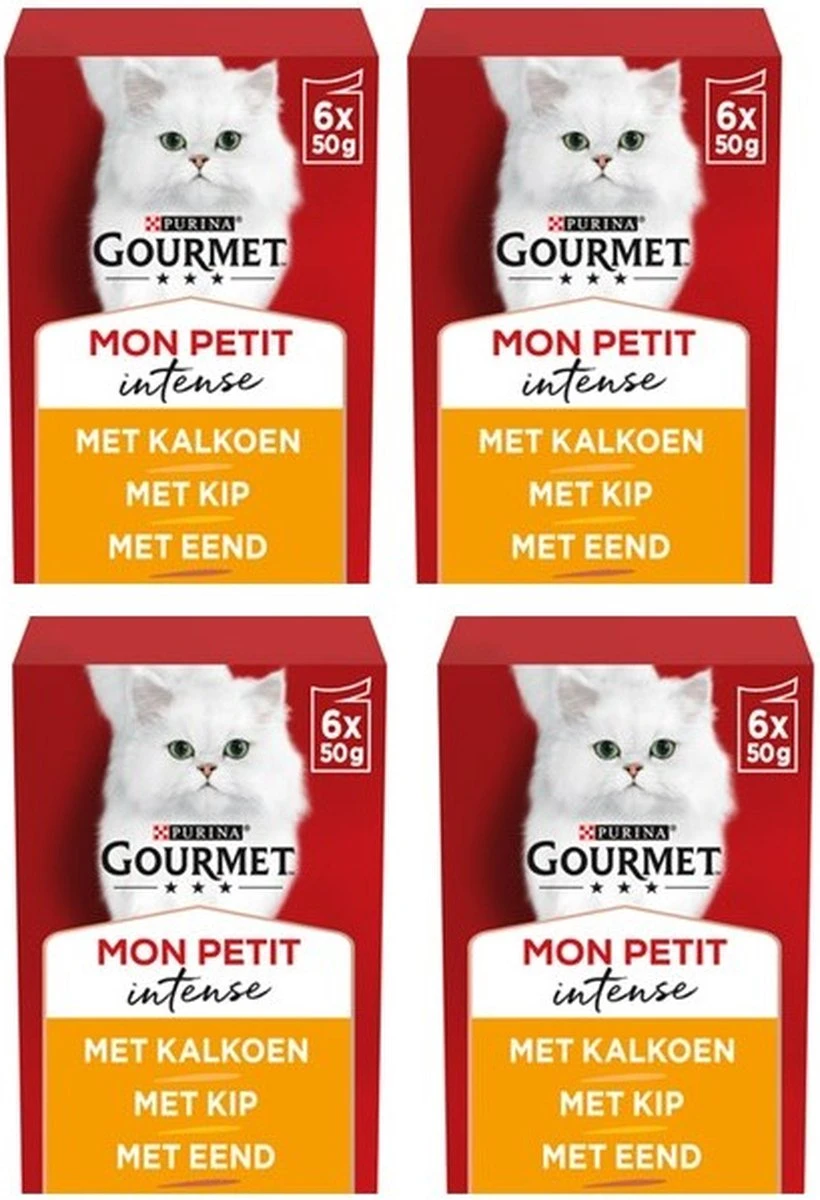 Gourmet Mon Petit Intense - Kattenvoer Natvoer - Gevogelte - 24 X 50 Gr 4 Gourmet Mon Petit Intense - Kattenvoer Natvoer - Gevogelte - 24 X 50 Gr - Afbeelding 2