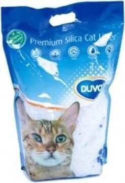 Duvo Kattenbakvulling Premium Silica - 6 X 5 Liter - Bulk Voordeel