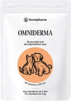 Sensipharm Omniderma Voor Kat, Hondje, Cavia, Konijn - Voedingssupplement Voor Huid En Vacht, Bij Jeuk, Eczeem & Hotspot - 90 Tabletten à 250 Mg 15 Sensipharm Omniderma Voor Kat, Hondje, Cavia, Konijn - Voedingssupplement Voor Huid En Vacht, Bij Jeuk, Eczeem & Hotspot - 90 Tabletten à 250 Mg -Winkel Voor Kattenbenodigdheden 844x1200